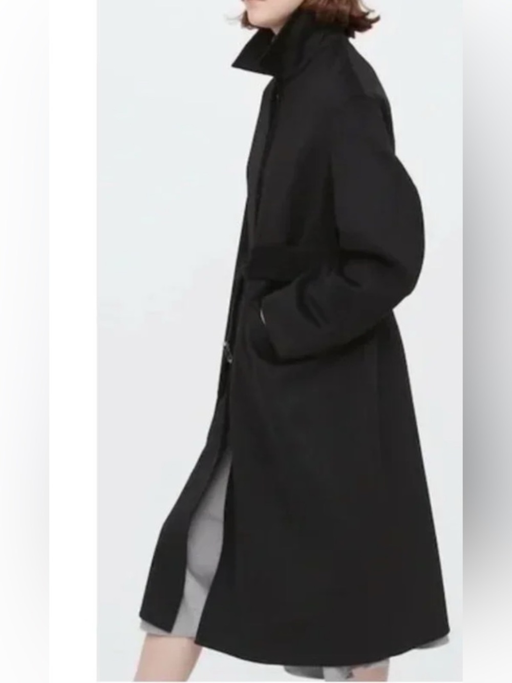 JW Anderson x Uniqlo Black Wool Blend Coat Size XS